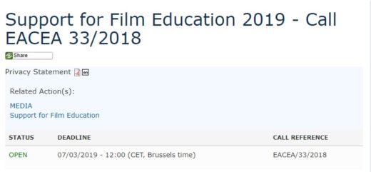 MEDIA – Sostegno all’educazione cinematografica
